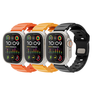 Cinturini in Gomma Fluorurata CM Impermeabili con Adattatore <span class=keywords><strong>Argento</strong></span> per <span class=keywords><strong>Apple</strong></span> <span class=keywords><strong>Watch</strong></span> S10 46mm 42mm Ultra 49mm 45mm 44mm - Product Image 6