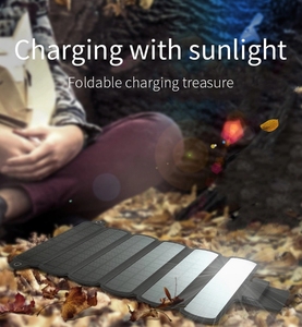 2020 Eshine plegable Panel USB tipo C teléfono móvil Universal Panel Solar cargador - Product Image 4