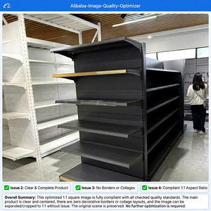 Estantería Metálica Moderna de Doble Cara para Supermercado, Resistente, con 5 Niveles, para Exhibición de Productos en Tiendas de Conveniencia y Comercios - Product Image 1