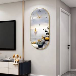 Homedecor Fashion <strong>Large</strong> Modern Luxury Crystal Porcelain Creative Printing <strong>Clocks</strong> Restaurant Decoration <strong>Wall</strong> Art <strong>Clock</strong> Painting - Product Image 5