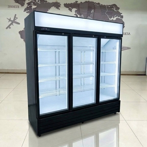 Tempered Glass Vertical Display Cabinet Commercial Supermarket Refrigerated Beverage showcase <strong>Fridge</strong> <strong>Cola</strong> <strong>Coca</strong> Drink <strong>Fridge</strong> - Product Image 4