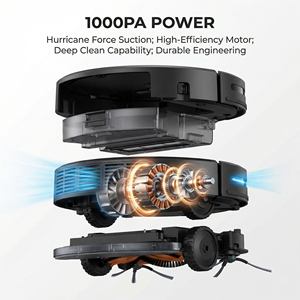 Nouveau produit 2026 : Aspirateur robot 3-en-1 pour balayage, lavage et aspiration (humide et sec) pour la maison - Product Image 5