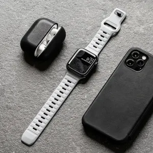 Apple için silikon bant izle 44mm 40mm 42mm 45mm 41mm Smartwatch bileklik iWatch serisi serisi 8 7 6 Ultra 49mm kayış