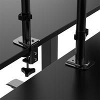 Support de moniteur double mécanique à base de patins intelligents de haute qualité, angles de vision multiples, 13 à 32 pouces, support de bureau pour moniteur d'ordinateur