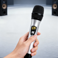 SURPASS SP-VMP14 Microphone sans fil VHF universel professionnel pour karaoké familial, récepteur portable, cardioïde, alliage d'aluminium