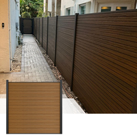 Panneaux de clôture WPC résistants aux intempéries, anti-décoloration, en composite bois-plastique, pour clôtures d'intimité, commande en gros, prix de gros