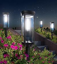 Piccola Lampada da Giardino <span class=keywords><strong>Solare</strong></span> LED IP65 Impermeabile, Luce Bianca Calda <span class=keywords><strong>con</strong></span> Filo di Tungsteno a Clessidra e Picchetto da Terra - Product Image 2