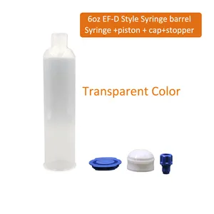 6Oz EF-D Zelfklevende Injectiespuiten Cartridge 150cc Us Stijl Voor Lijm Dispenser