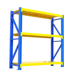 Étagères de stockage industrielles en acier à profil angulaire pour entrepôt de moyenne capacité, rayonnages métalliques multi-niveaux pour usine - Product Image 1