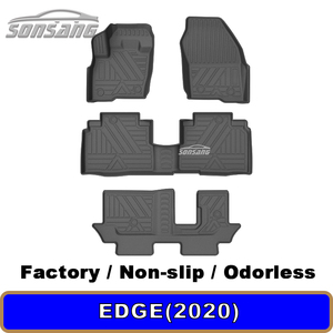 SONSANG Custom Fit 3D TPE Tapis de voiture imperméables Revêtements de sol robustes pour modèles Ford Edge et <span class=keywords><strong>BMW</strong></span> Tapis de voiture tous temps - Product Image 2