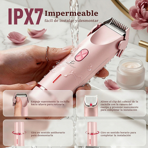 Tondeuse électrique Ele-Gate pour le corps et le visage, étanche IPX7, chargement USB Type C - Product Image 1