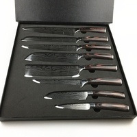 Ensemble de couteaux de cuisine multifonction en titane, 8 pièces
