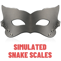 Masque de luxe en cuir InnerBloom avec bandeau réglable et détails rivetés, jouet sexuel BDSM pour couples, unisexe, adulte