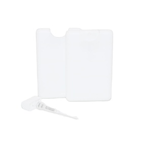 Mini siyah beyaz el dezenfektanı cep parfüm 20ml kredi kartı sprey şişesi - Product Image 2