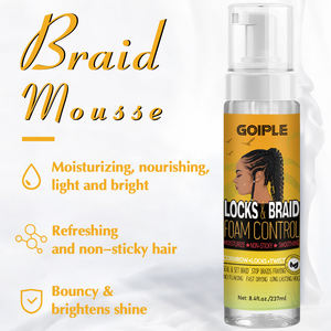 Pengaturan Rambut Kustom Mousse untuk Mengepang Kotak Sealer Kepang Cornrows Moose UNTUK WANITA HITAM Label Pribadi Kontrol Keriting Kepang Busa - Product Image 3