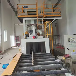 Pass Through Weldment Structural Steel Components Rust Removal Roller Conveyor Shot Blasting Machine