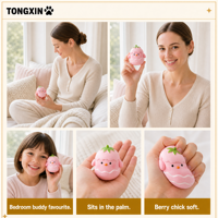Jouet Squishy Poussin en Pâte Rose Croustillant TONGXIN, Jouets Squishies en Gros, Jouets à Presser en Gros pour la Maison