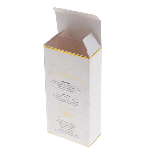 Custom Printed Matt Beauty Care Essential Oils Folding Cartons Packaging Box Art Paper Box