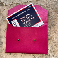 En gros, Pochette de rangement portable pour cartes de Mahjong et règles, Accessoires de divertissement et de fête pour Mahjong