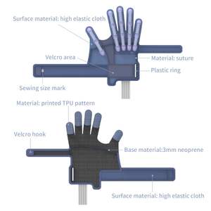 Desain baru cermin terapi latihan jari Robot rehabilitasi tangan Robot fungsional sarung tangan mesin Stroke tangan berolahraga - Product Image 6