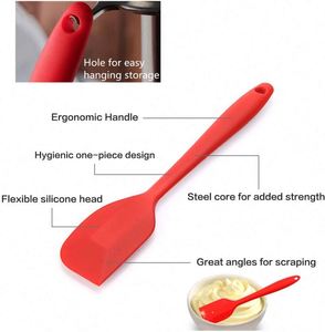 Kitchen Cooking Utensils Set Household Use <b>Silicone</b> Brush and Spatula Heat-resistance BBQ Grilling <b>Tools</b> - Product Image 4