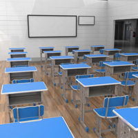 Silla de Escritorio Ajustable para Estudiantes, Muebles para Aula, Mesa de Estudio Escolar, Diseño Duradero con Marco Metálico para Primaria y Primaria Básica