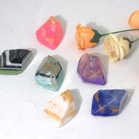 Jabón hecho a mano de barra de cristal suave hidratante natural para piedra preciosa