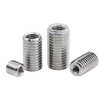 Stainless Steel Thread Adapter Inserts Inch Internal/External Thread Reducer Sleeves (M8toM6/M8 M5/M6 M4/M5toM3) Polished Finish