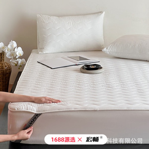 Mattress Protector 100% Cotton Anti-Slip <b>Bed</b> Protection <b>Pad</b> Minimalist Style For Adults 120x200cm 135x200cm 150x200cm 180x200cm - Product Image 3