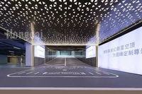 OEM & ODM Panneaux métalliques perforés décoratifs personnalisés avec lumière Prix compétitif Panneau perforé LED Panneau lumineux au plafond