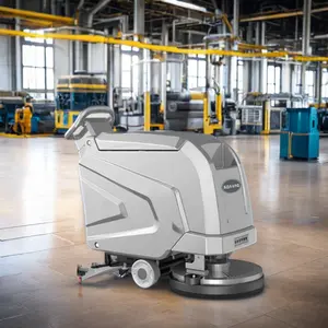 Industrial Electric Hand Push Battery Operated Tile Concrete Marble Floor Scrubber Cleaning Machine