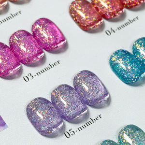 Vernis Gel UV Scintillant Néon Réfléchissant Effet Disco Super Flash AILANUO 15ml Couleurs Fluorescentes Tendance Été Marque Privée Vente en Gros - Product Image 1