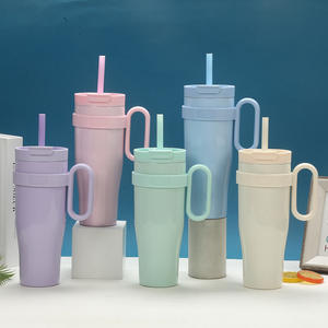 Bingba grande capacité Thermos tasse 2025 vente chaude haute couleur poignée tasse pour garçons filles vide bouteille Type nouveau Design - Product Image 3