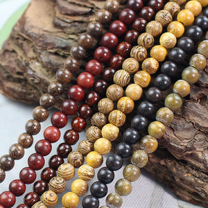 Green Sandalwood Ebony Small Leaf Sandalwood 4mm Buddhist Prayer Beads <b>Bracelet</b> Antique Style Wooden Handicrafts Wholesale - Product Image 1