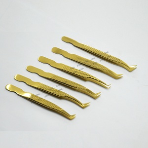 Professional Fiber Tips <b>Eyelash</b> <b>Applicator</b> Anti Static Volume Lash Tweezers for <b>Eyelash</b> Extensions 90 45 Degree Tweezers - Product Image 3