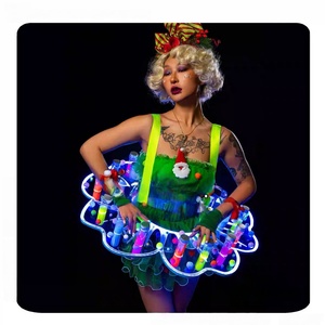 Nuevo Juego de Mesa Luminoso Original de Navidad, Lindos <span class=keywords><strong>Disfraces</strong></span> Interactivos de Baile para Escenario (Conjuntos 100% Poliéster) para Adultos, En Stock para Bares - Product Image 5