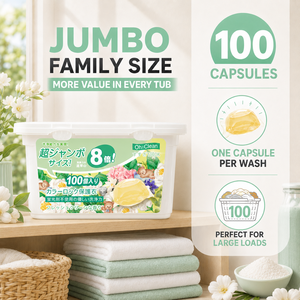 Capsules de lessive super concentrées 8X parfumées au talc de luxe pour la vente en gros en usine avec effet parfumé longue durée - Product Image 2