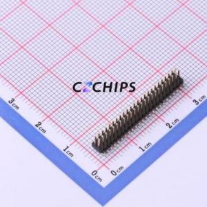 X1321WVS-2x24J-C40D53 Pin Header SMD,P=1.27mm Connector ( Pin Structure: 2x24P )( Pitch: 1.27mm )( Row Spacing: 1.27mm ) - Product Image 1