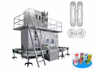 Chaîne de production aseptique efficace élevée de machine de remplissage de jus de briques de carton de tétra - Product Image 2