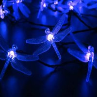 Guirlandes lumineuses en forme de libellule, indice de protection IP44, matériau plastique, décoration de Noël pour une utilisation intérieure et extérieure