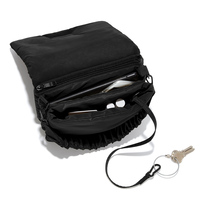 Sac bandoulière noir personnalisé en néoprène souple pour femme, étanche, avec fermeture éclair, idéal automne/printemps, sac messager portable