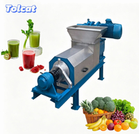 Zeer efficiënte pulpontwateringsmachine, nieuwe dubbele schroefpers met pomp en motorlager voor fruit