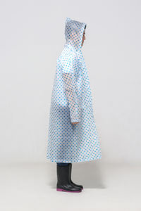 <span class=keywords><strong>Chubasquero</strong></span> de <span class=keywords><strong>lunares</strong></span> largo no desechable impermeable de PEVA para hombres y mujeres, moda de tres colores para excursiones al aire libre, equipo de lluvia para adultos - Product Image 3