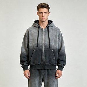 Men's sets Hooded Sweatshirt Set Printed French Terry Street Style Autumn Wear Black with <b>White</b> Pattern hoodie <b>joggers</b> wide leg - Product Image 6