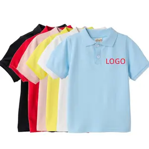 Летние Хорошие эластичные рубашки для студентов мальчиков девочек детей родителей и детей школьная форма