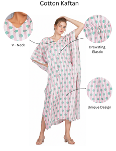 Nuevo Kaftán de Lujo para Mujer, Estampado Floral, Satén de Algodón Puro, Largo, para Verano, Otoño, Primavera, Playa, Regalo Ideal - Product Image 1