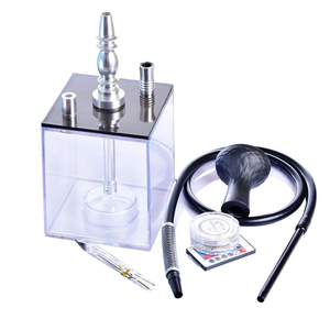 Juego de Cachimba de vidrio de acero inoxidable de alta calidad a bajo precio, caja de regalo de herramientas Shisha de Cachimba de alta calidad premium - Product Image 2