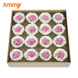 AM-SPHA07 Ammy 8CM Fleur <span class=keywords><strong>de</strong></span> Savon Grande Tête <span class=keywords><strong>de</strong></span> Rose Austin, Rose <span class=keywords><strong>de</strong></span> Savon, Matière Première pour Bouquet <span class=keywords><strong>de</strong></span> Fleurs pour la Saint-Valentin et Mariages - Product Image 6