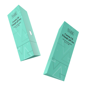 Boîte cadeau triangulaire personnalisée, boîte d'emballage pour cartouche résistante aux enfants avec inserts en EVA - Product Image 3