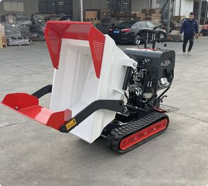 Mini-dumper chenillé manuel multifonctionnel à essence avec benne hydraulique, chargeur sur chenilles 2 tonnes, livraison gratuite, garantie 1 an - Product Image 1